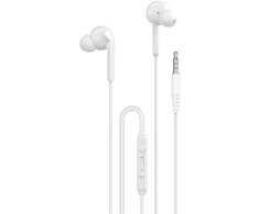 Dudao X3+ Įstatomos į ausis ausinės, su laidu, 3.5mm minijack - baltas
