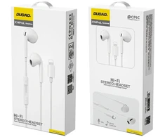 Dudao X14PROL-W1 Lightning In-Ear Ausinės - Baltas