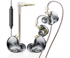 Ausinės FiiO JD10 - transparent juodas - Dynamiczne monitory Įstatomos į ausis (į ausis įkišamos tipo) ausinės