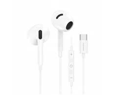 Ausinės Foneng FONENG T66 Ausinės su laidu Įstatomos į ausis (į ausis įkišamos tipo) ausinės USB-C su mikrofonu 1.2m balta