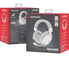 Ausinės Genesis Neon 764 RGB balta