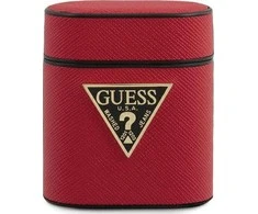 „Guess GUACA2VSATMLRE“ „AirPods 1/2“ dėklas, raudonas/raudonas, „Saffiano“