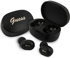 GUESS belaidės ausinės bluetooth TWS + docking station GUTWST30BK juodas
