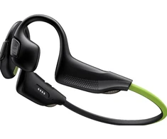 Ausinės Hakii LIGHT II juodas žalias - Belaidės ausinės su odtwarzaczem MP3 (6939119048990)