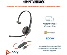 Ausinės HP Blackwire 3210 Vienpusės USB-C