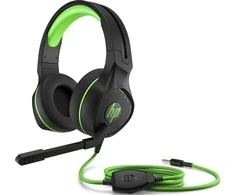 Žaidimų ausinės HP Pavilion 400, Juoda-Žalia
