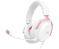 Ausinės HyperX Hewlett Packard (HP) Debesis III BALTA/ROŽINĖ