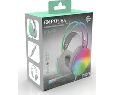 INCA Žaidimų ausinės IGK-X8Y 7.1, USB, RGB-LED, turquoise