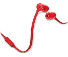 Į ausis įkišamos ausinės su mikrofonu JBL Tune T160, Raudonos