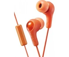 Į ausį įkišamos Ausinės su mikrofonu JVC HA-FX7M-DE "Gumy PLUS", oranžinės