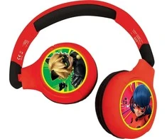 Lexibook Miraculous składane ausinės 2w1 bluetooth