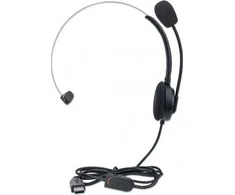 Ausinės Manhattan USB Mono Over-Ear USB-A-Stecker Juodas (180498)