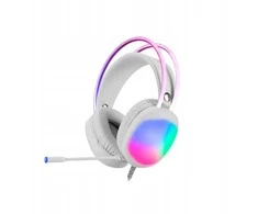 MARVO HG8959 Lumi 40 RGB Laidinės žaidimų ausinės | USB | 3.5 mm | Baltos