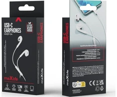 TelForceone Maxlife laidinės ausinės MXEP-04 USB-C baltos spalvos