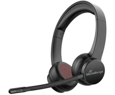 Carruzzo MediaRange MROS307 Ausinės be mikrofono ir ausinės su mikrofonu Laisvų rankų įranga Bevielis Su lankeliu Skambučiai / muzika C tipo USB Bluetooth Juoda