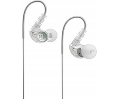 Mee Audio M6 ausinės su formą išlaikančiu laidu (skaidrios)