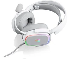 MODECOM MC-899 PROMETHEUS baltos laidinės ausinės 7.1 | USB