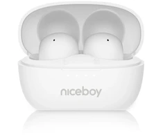 Ausinės Niceboy Niceboy Įkišamos ausinės Podsie 4 POP Arctic Baltas Balta Bluetooth 6 AAC