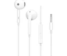 Wire earphones Jack 3,5 mm Oppo MH135 bulk baltas