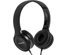 Stereofoninės ausinės su mikrofonu Panasonic RP-HF100ME-K, Juodos
