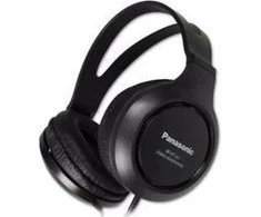 HiFi ir TV ausinės Panasonic RP-HT161 30mm, 2m laidas, juodos