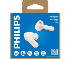 Tikros belaidės ausinės Philips, rožinė