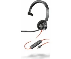Ausinės HP Polimerinis „Blackwire 3310 Mono USB-C HS + USB-C/A“