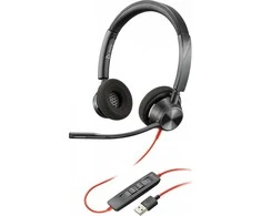 Hewlett Packard (HP) Laidinės ausinės Jack 3,5 mm / USB A Poly Blackwire C3325 juodas