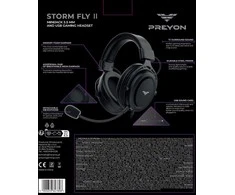 PREYON Storm Fly II ausinės, juodos (PSF253B)