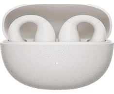OWS QCY Crossky C10 ausinės su ENC, segtukas, IPX5, Bluetooth 5.4 – Baltos