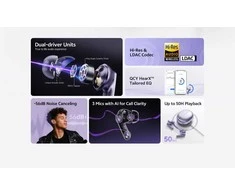 TWS QCY MeloBuds N70 ausinės (violetinė)