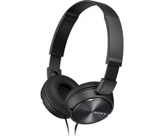 Sulankstomos kelioninės ausinės Sony MDR-ZX310, Juodos