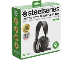 Ausinės SteelSeries Arctis Nova 7X Belaidės Gen 2 Ausinių rinkinys Bezprzewodowy su lankeliu ant galvos Gaming Bluetooth Juodas