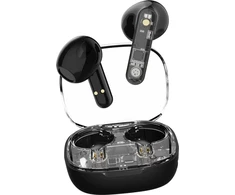 Ausinės į ausis STREETZ, permatomos, juodos / T150-BLK / 6612030