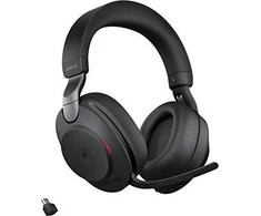 Ausinės Jabra Evolve2 85 MS + Įkrovimo stotelė + Link 380c Juodas