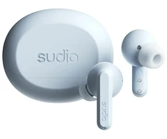 Ausinės Sudio Earbuds | A3 Pro | Bluetooth | į ausis įkišamos | Mikrofonas | Powder Mėlyna | Noise canceling