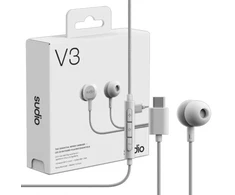 Ausinės Sudio Earbuds | V3 | USB-C | į ausis įkišamos | Mikrofonas | Pilkas Baltas