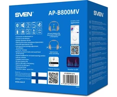Ausinės Sven belaidės ausinės pilkos Bluetooth hibridinės ANC APP (AP-B800MV)