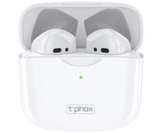 Ausinės T-PHOX TWS-10 BT, baltos spalvos