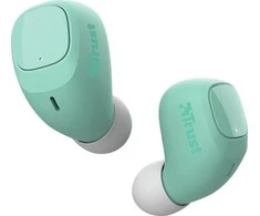 Belaidės TWS ausinės Trust Nika Compact Bluetooth, Žalios, 23906