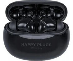 Ausinės Tura Scandinavia AB Happy Plugs Joy Pro - belaidės ausinės Įstatomos į ausis (į ausis įkišamos tipo) ausinės su ANC (juodas)