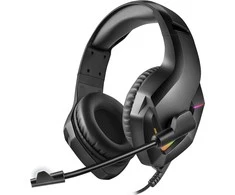 Ausinės Laisvų rankų įranga VARR GAMING VH8050 su mikrofonu (RGB 3,5mm) juoda
