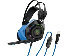 Ausinės Vertux Vertux Ausinės Audiophile 50mm Ausinės Bogota Mėlynos 3,5mm RGB USB 105 dB