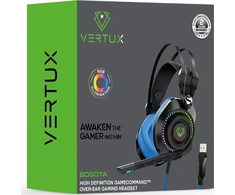 Ausinės Vertux Vertux Ausinės Audiophile 50mm Ausinės Bogota Mėlynos 3,5mm RGB USB 105 dB