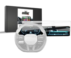 Automagnetola „GrizzGlass“ automobilinis radijas, keramikinė plėvelė, automobilio ekrano apsauga, skirta „Kia EV6 GT Line“ (2025 m.)