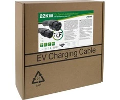 Automobilių įkrovimo kabelis InLine 22kW 2 tipo, 3 fazės, 5 m spiralės (16285S)