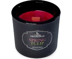 Sojų skonio žvakė „Spring Tulip“, juoda, 170 g