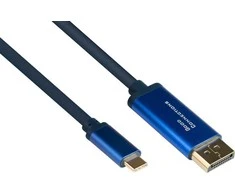 Alcasa Geros jungtys Geros jungtys Adapterkabel Smartflex USB-C / DisplayPort 4K UHD 60Hz 2m blau