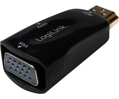 AV adapteris LogiLink HDMI - D-Sub (VGA) + Jack 3.5mm juodas (CV0107)