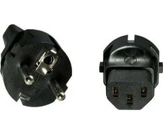 Premiumcord AV adapteris MicroConnect Microconnect PESC13AD maitinimo kištuko adapteris Type F C13 Juodas